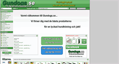 Desktop Screenshot of gundogs.se