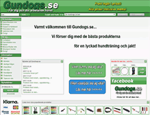 Tablet Screenshot of gundogs.se